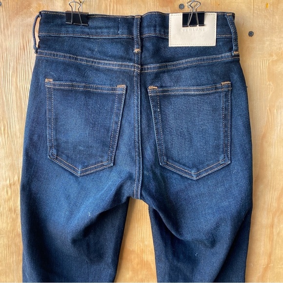 Everlane Mid Rise Skinny Dark Wash Jean - Picture 5 of 13